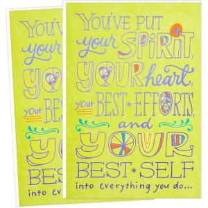 Hallmark Mahogany Pack of 2 Encouragement Cards (Believe)(Your Best Self)