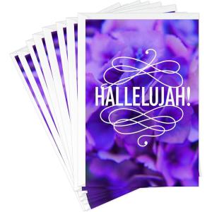 Hallmark Mahogany Pack of Religious Easter Cards, Hallelujah (8 Cards with Envelopes)(Hallelujah  8 Religious Cards with Envelopes)