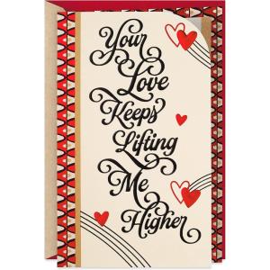Hallmark Mahogany Valentines Day Card for Husband, Wife, Boyfriend, Girlfriend (Lifting Me Higher)