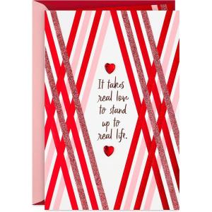 Hallmark Mahogany Valentines Day Card for Husband, Wife, Boyfriend, Girlfriend (Real Love)(Real Love  Mahogany Card)