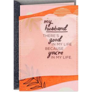 Hallmark Mahogany Valentines Day Card for Husband or Boyfriend (How Blessed I Am)(Good In My Life)