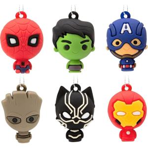 Hallmark Marvel Super Heroes Mini Christmas Tree Topper and Ornaments, Set of 5(Mini Ornaments)