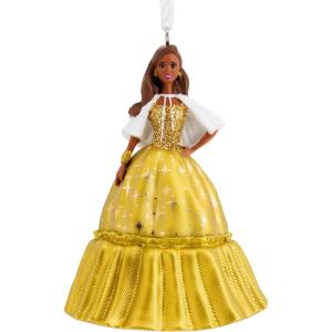 Hallmark Mattel Holiday Barbie 2023 Christmas Ornament(Black Holiday Barbie 2023)