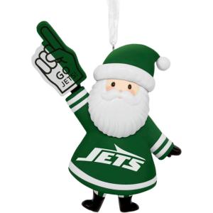 Hallmark NFL New York Jets Santa Fan Christmas Ornament, Gifts for Sports Fans