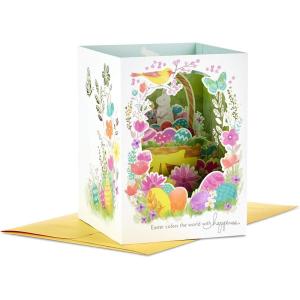 Hallmark Paper Wonder Displayable Pop Up Easter Card (Easter Basket)