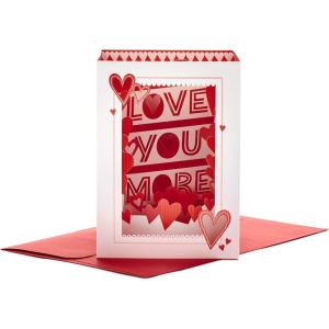 Hallmark Paper Wonder Musical Peanuts Pop Up Valentines Day Card (Plays Linus and Lucy), 999VCG1021(Pop Up  Love You More)