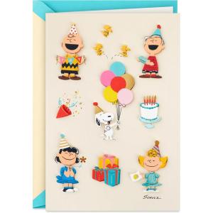Hallmark Paper Wonder Peanuts Pop Up Birthday Card (Snoopy, Charlie Brown, Day Filled with Fun)(Charlie Brown and Friends)