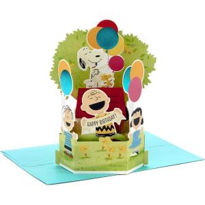Hallmark Paper Wonder Peanuts Pop Up Birthday Card (Snoopy, Charlie Brown, Day Filled with Fun)(Pop Up  Snoopy  Charlie Brown  Day Filled with Fun)