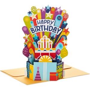 Hallmark Paper Wonder Pop Up Birthday Card with Music (Birthday Cake, Happy by Pharell Williams)(Pop Up  Cake  Happy by Pharell Williams)