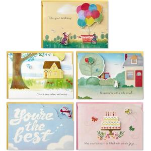 Hallmark Paper Wonder Pop Up Birthday Cards Assortment (5 Cards with Envelopes), Model:2499RZW1029