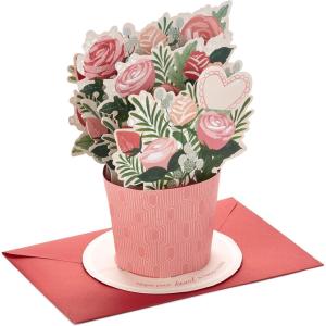 Hallmark Paper Wonder Pop Up Valentines Day Card, Displayable Bouquet (Happy Heart)(Happy Heart  Pop Up Bouquet)