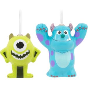 Hallmark Paw Patrol Marshall and Rubble Decoupage Christmas Ornaments, Set of 2(Mike Wazowski and Sulley Decoupage)