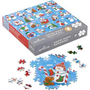 Hallmark Peanuts Gang Jigsaw Puzzle, 550-Pieces, 18″ x 24″ (Happiness is a Good Friend) Gift for Family, Fans, Collectors(Snow Many Memories)