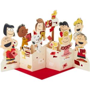 Hallmark Peanuts Jumbo Valentine’s Day Pop Up Card (Snoopy at Mailbox) for Kids, Teachers, Coworkers(Jumbo Pop Up  Valentine Snoopy at Maibox)