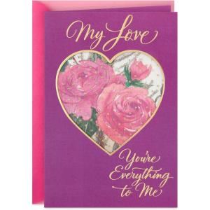Hallmark Romantic Mothers Day Card for Wife, Girlfriend, or Partner (You’re Everything to Me)(You’re Everything to Me)