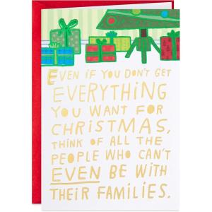 Hallmark Shoebox Adult Humor Christmas Card (Let’s Just Be Naughty) for Husband, Wife, Boyfriend, Girlfriend(Funny Be with Family Card)