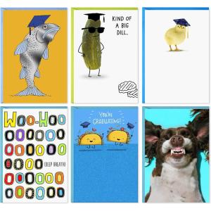 Hallmark Shoebox Funny Graduation Gift Card Holders or Money Holders, You’re Always Awesome (6 Cards with Envelope)(Funny Assortment  6 Cards)