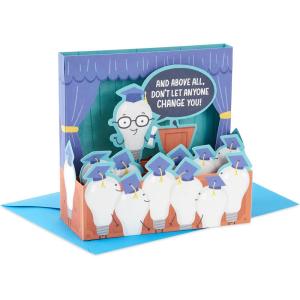 Hallmark Shoebox Paper Wonder Funny Pop Up Graduation Card (Light Bulb)(Funny Pop Up  Light Bulb)
