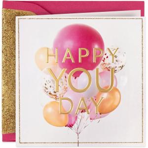 Hallmark Signature Birthday Card for Her (Sparkly Birthday Cake)(Happy You Day)