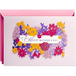 Hallmark Signature Easter Card (Blessings & Love)(Mother’s Day  Purple Flowers)