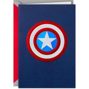 Hallmark Signature Fathers Day Card (Captain America Shield)(Captain American Shielf)