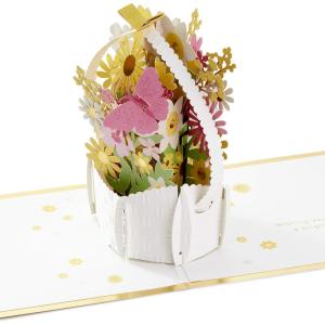 Hallmark Signature Paper Wonder Pop Up Father’s Day Card (#1 Dad Trophy)(Yellow  Pink and White)
