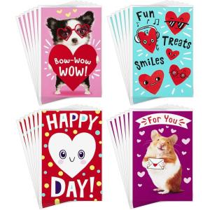 Hallmark Signature Paper Wonder Pop Up Valentines Day Cards Assortment (4 Cards with Envelopes)(Kids Happy Heart Day)