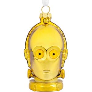 Hallmark Star Wars C-3PO Helmet Blown Glass Christmas Ornament (0003HCM1052)
