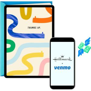 Hallmark and Venmo Congratulations, Good Job Card (Thumbs Up)