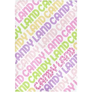 Jay Franco Kids Plush Throw Blanket – Soft & Comfy 50×70 Inches Throw for Couch or Bed – Cozy Home Décor for Living Room & Bedroom, Multi – Rainbow Brite(Multi – Candyland)