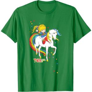 Rainbow Brite & Starlite Best Friends Vintage Sparkle Duo T-Shirt(Kelly Green)
