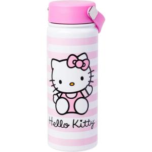 Silver Buffalo Rainbow Brite Stainless Steel Water Bottle with Swivel Handle, 20 Ounces(Hello Kitty)