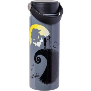 Silver Buffalo Rainbow Brite Stainless Steel Water Bottle with Swivel Handle, 20 Ounces(Nightmare Before Christmas)