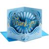 Hallmark Paper Wonder Pop Up Thank You Card (Blue and Gold) for Graduation, Nurses Day, Admin Professional Day, Teacher Appreciation and More