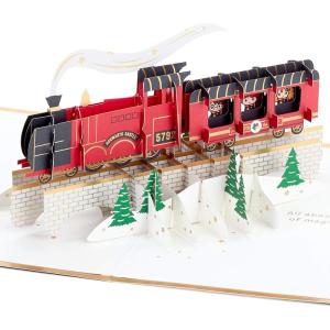 Hallmark Signature Paper Wonder Harry Potter Pop Up Holiday Card (Hogwarts Express)