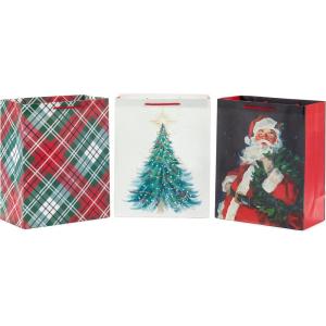 Hallmark 3 Large Christmas Gift Bags with Handles