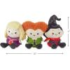 Hallmark Better Together Disney Hocus Pocus Magnetic Plush Toys, Set of 3 (Sanderson Sisters) for Kids, Friends, Fans