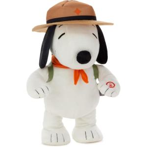 Hallmark Peanuts Beagle Scouts Picnic Blanket With Bag, Snoopy & Woodstock Plaid Blanket(Snoopy Plush with Sound and Motion)