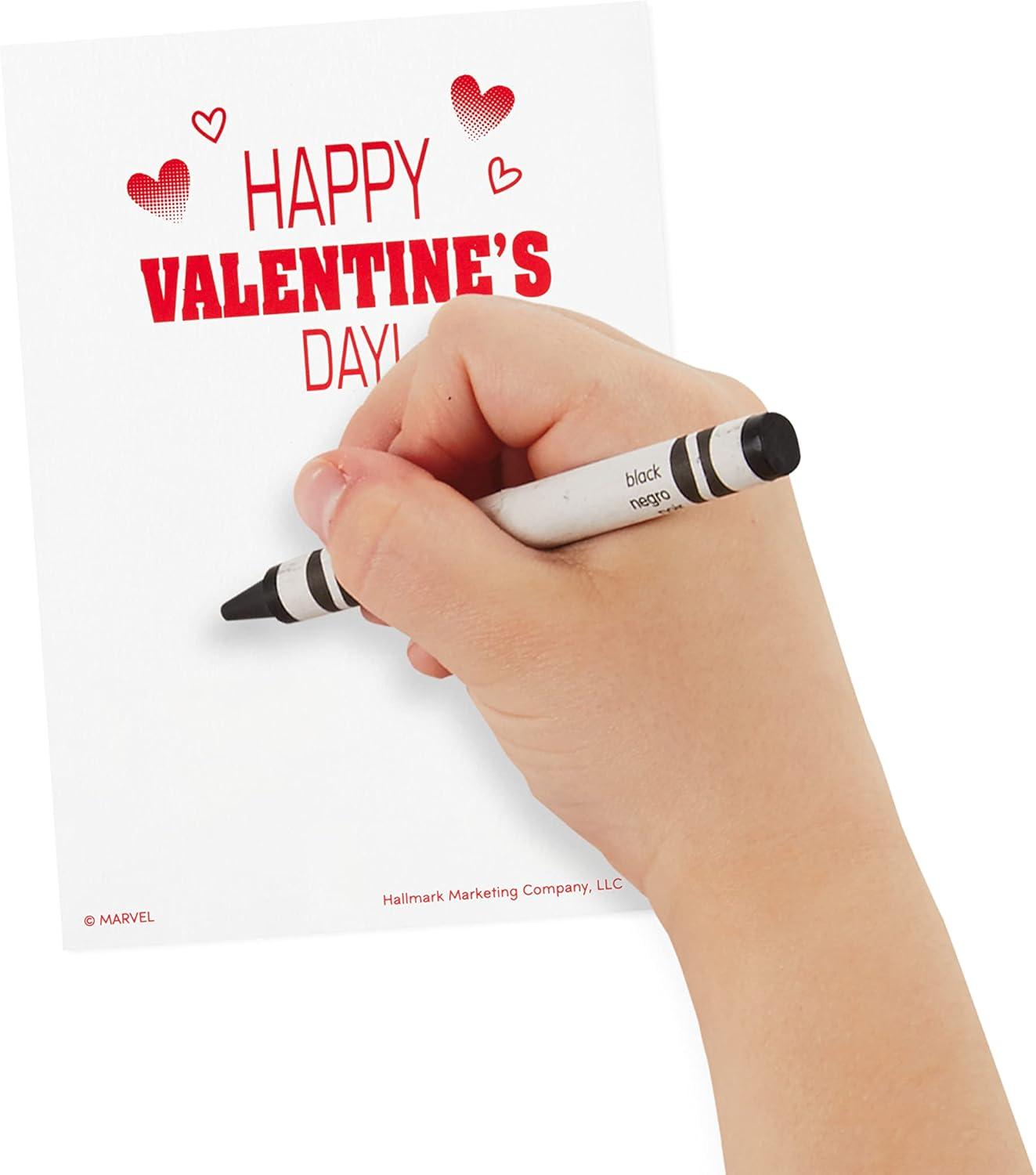 imageHallmark Avengers Valentines Day Cards and Stickers for Kids School 24 Classroom Valentines with EnvelopesAvengers Valentines with Stickers