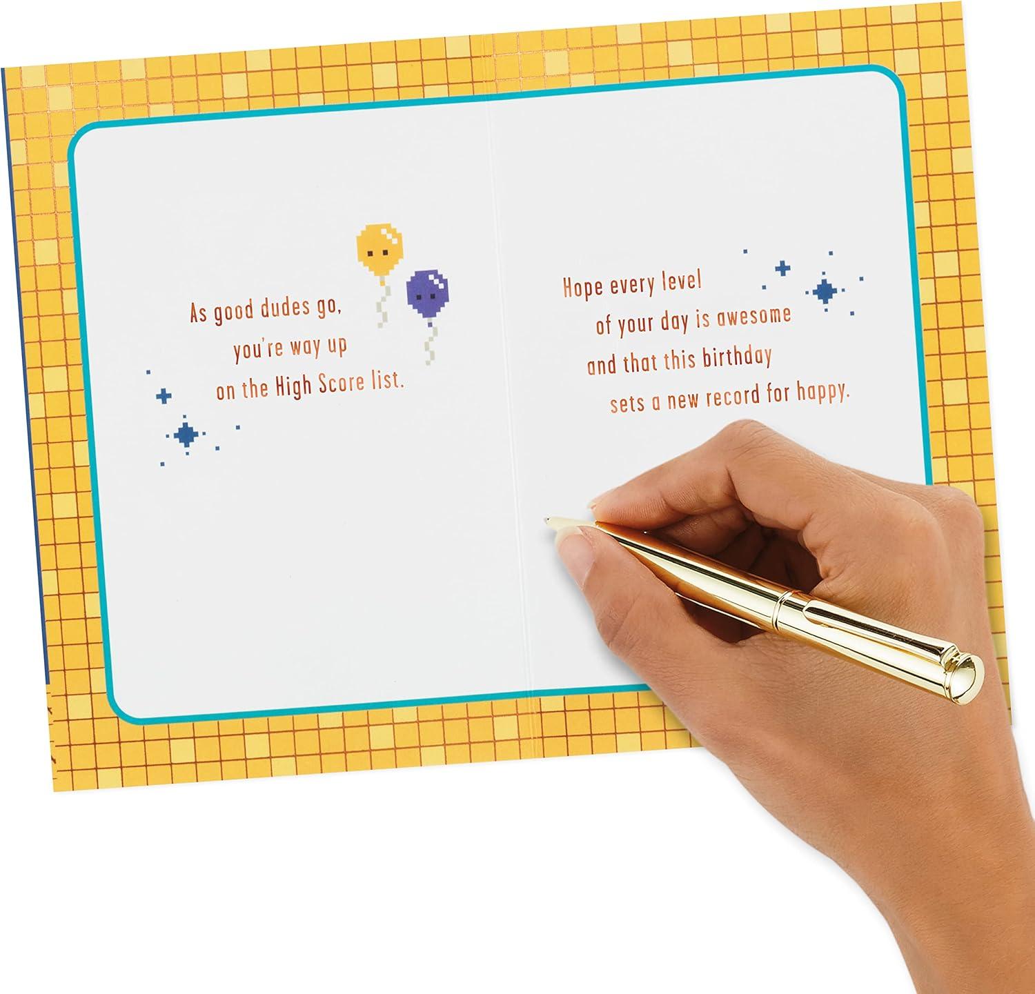 imageHallmark Comic Book and Video Game Thank You Note Assortment 24 Blank Cards with Envelopes for Kids Grandchildren GamersGood Dudes Birthday Card