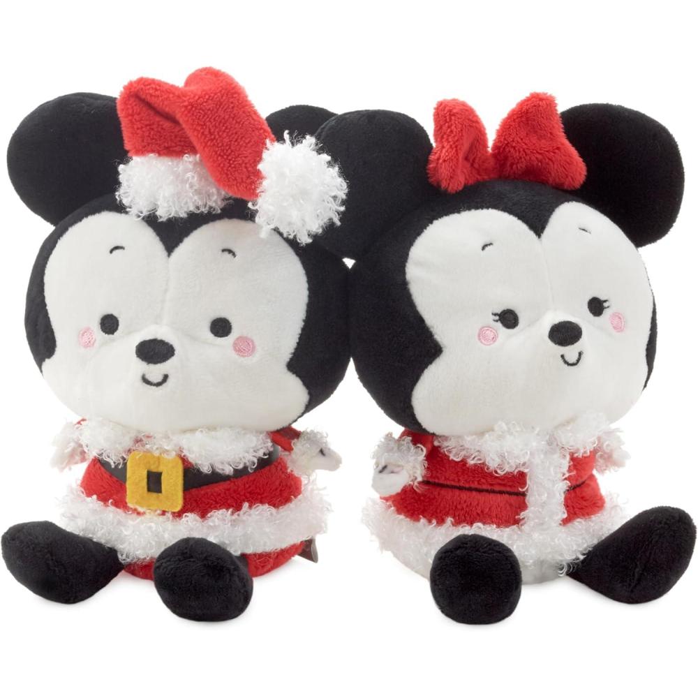 imageHallmark Better Together Disney Mickey and Minnie Holiday Magnetic Plush Set of 2