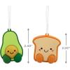 Hallmark Better Together Avocado and Toast Magnetic Christmas Ornaments, Set of 2(Avocado and Toast)