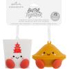 Hallmark Better Together Avocado and Toast Magnetic Christmas Ornaments, Set of 2(Fortune Cookie)