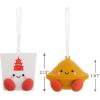 Hallmark Better Together Avocado and Toast Magnetic Christmas Ornaments, Set of 2(Fortune Cookie)