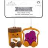 Hallmark Better Together Avocado and Toast Magnetic Christmas Ornaments, Set of 2(Peanut Butter & Jelly)