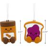 Hallmark Better Together Avocado and Toast Magnetic Christmas Ornaments, Set of 2(Peanut Butter & Jelly)