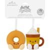 Hallmark Better Together Hot Cocoa and Marshmallow Magnetic Christmas Ornaments, Set of 2(Donut & Festive Drink)
