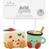 Hallmark Better Together Hot Cocoa and Marshmallow Magnetic Christmas Ornaments, Set of 2(Fruitcake & Eggnog)