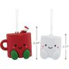 Hallmark Better Together Hot Cocoa and Marshmallow Magnetic Christmas Ornaments, Set of 2(Hot Cocoa & Marshmallow)