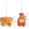 Hallmark Better Together Hot Cocoa and Marshmallow Magnetic Christmas Ornaments, Set of 2(Pancakes & Syrup)